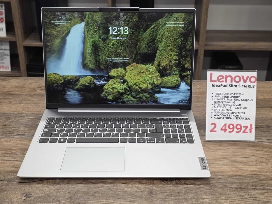 Laptop Lenovo IdeaPad Slim 5 16IRL8 i7-13620H/16GB/1024GB/WIN11 stan db gwarancja