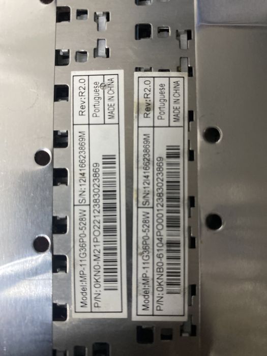 Teclado portátil asus K55VM para peças