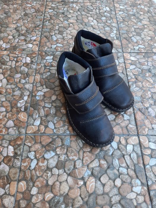 Buty męskie zimowe skórzane rieker