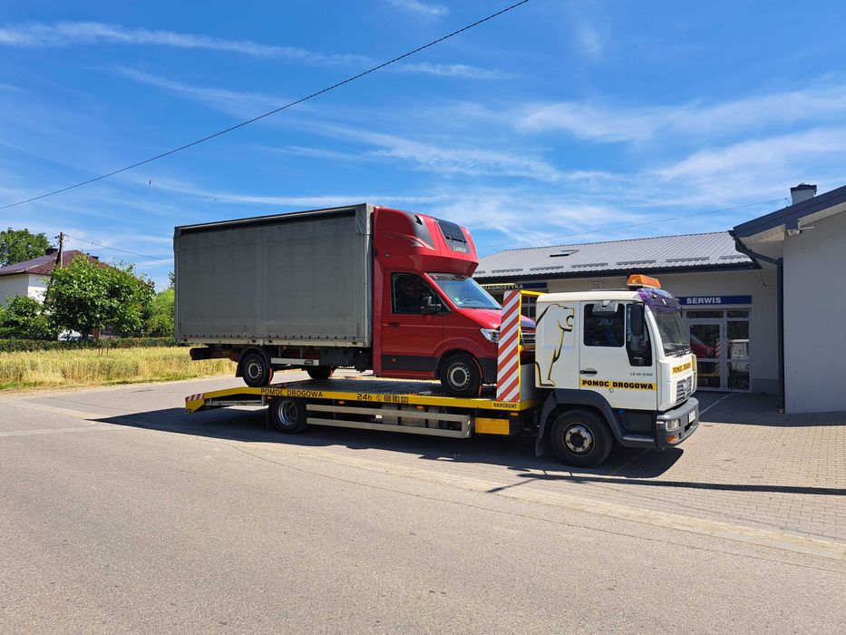 Pomoc Drogowa 24/7  Osobowe Bus Koparki Do 7 TON! Transport Laweta Hol