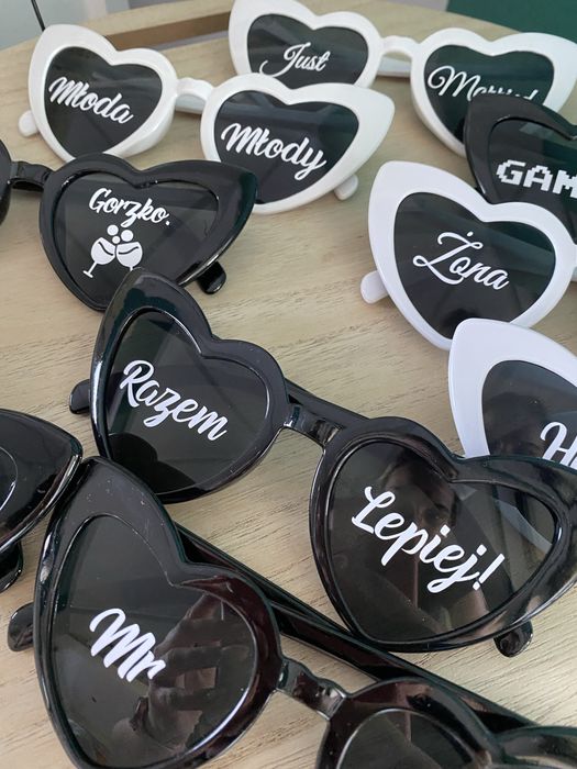 Okulary personalizowane na wesele/panienski