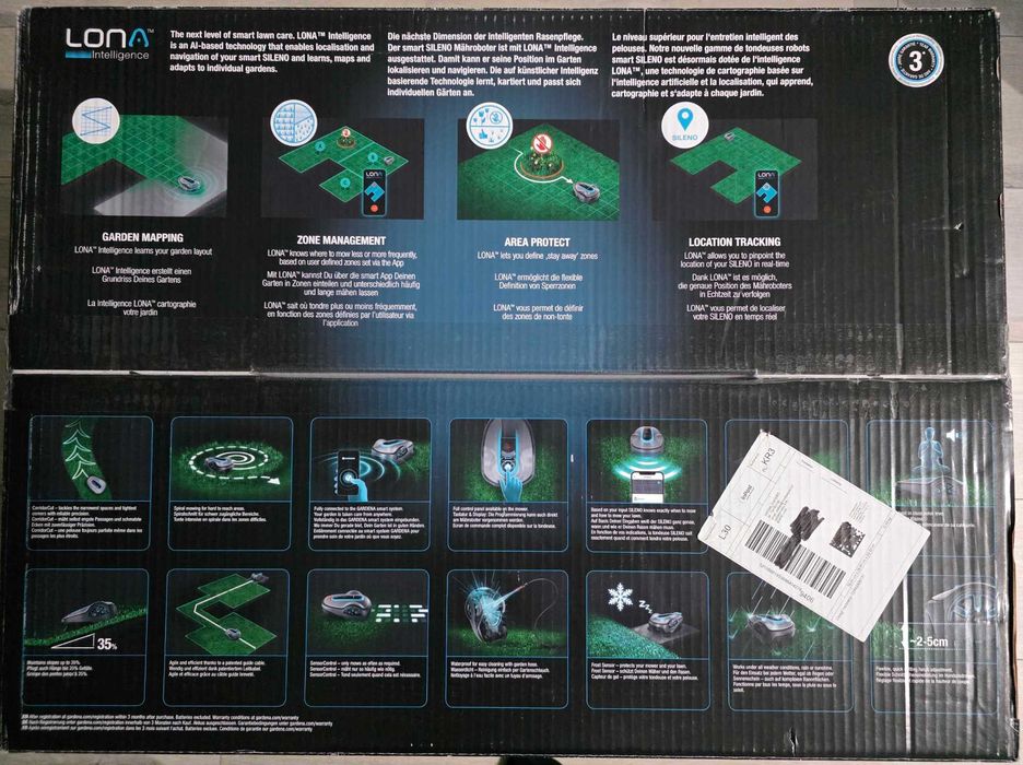 Robot koszący GARDENA Sileno Life 750 m2, zaplombowany, Wi-Fi