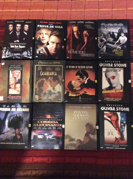 Filmes em dvs (snapper caixas de cartao)