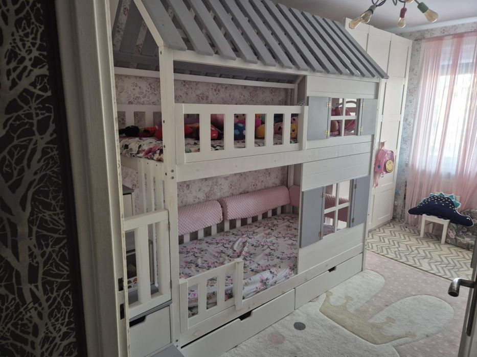 Łóżeczko domek piętrowe