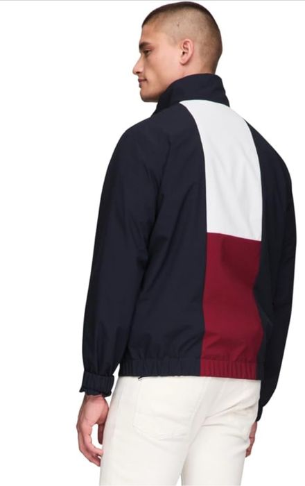 -35%$ XL 50 52 Tommy Hilfiger вітровка бомбер куртка ветровка синяя