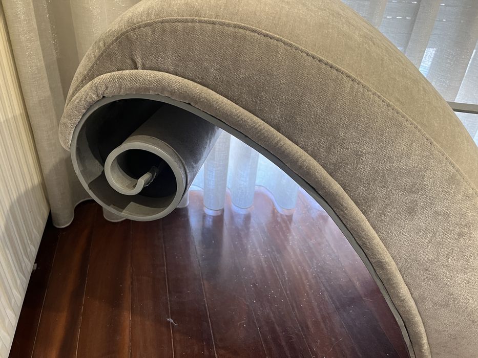 chaise longue cinza