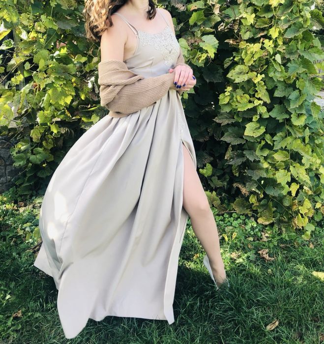 Вечірня Сукня на тонких бретелях