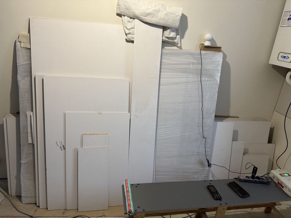 Білі плити МДФ 10мм