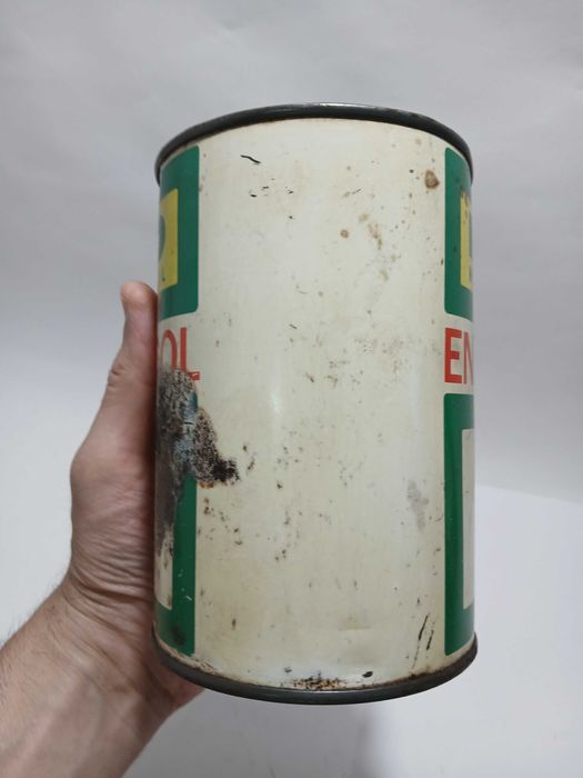 Antiga lata de oleo BP - HD motor oil Energol