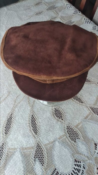 Kaszkiet męski skórzany