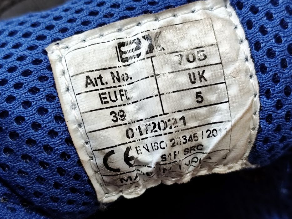 Sapatos de segurança para Homem - EX (Tam. 39)