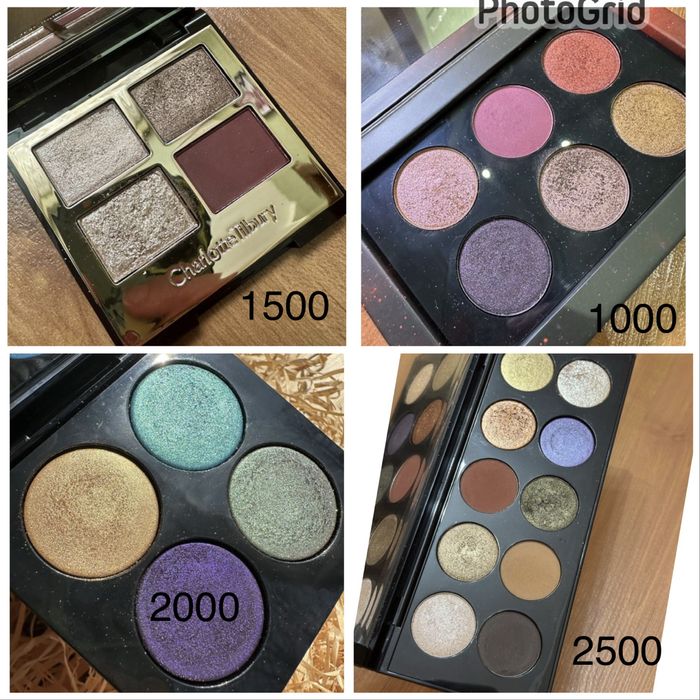 Lisa Eldrige, Byredo, Chanel, Bobbi Brown  Charlotte Tilbury, Denona, Pat McGRATH