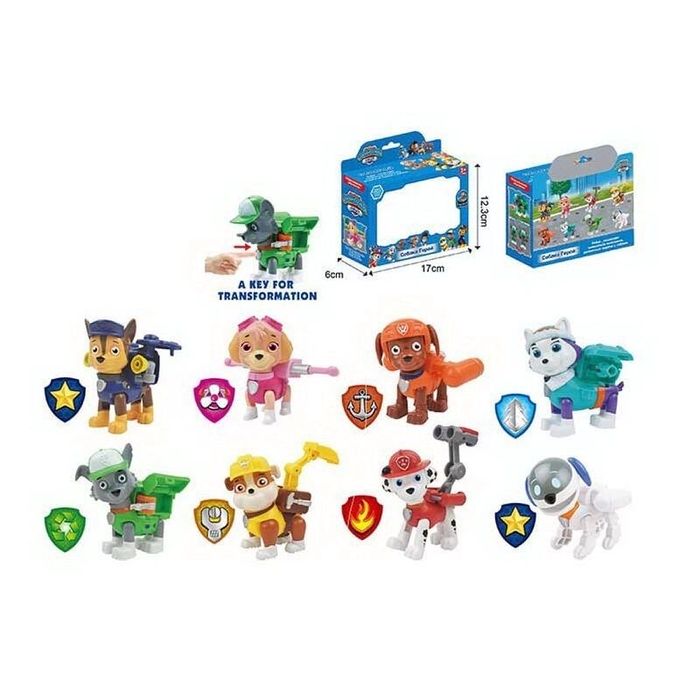 Фигурки Герои Щенячий Патруль с значком, Чейз, Гонщик, Скай, Кремез, Р