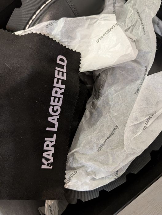 Нові шкіряні черевики Karl Lagerfeld 40р