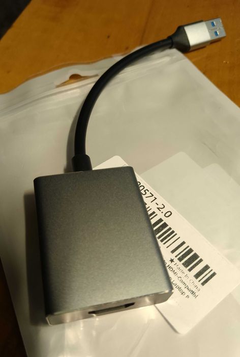 Конвертор-адаптер сигналу з USB 2.0 на HDMI для ПК