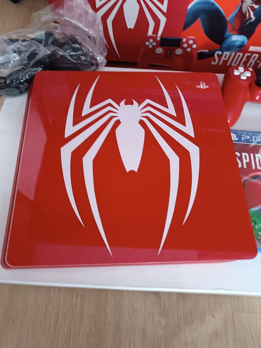 PS4 Spider-Man Limited Edition 1TB+Caixa+Jogo+Comando Original - otima