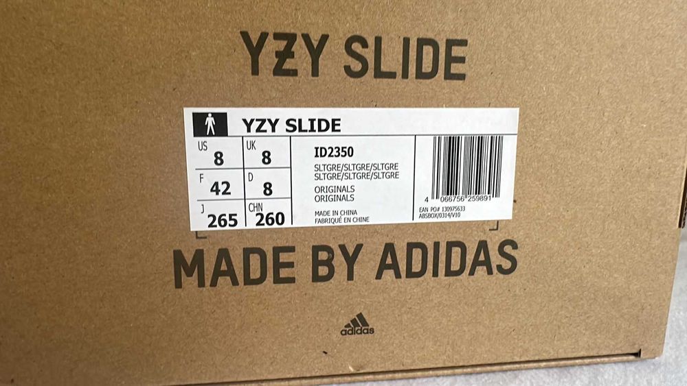 Adidas Yeezy Slide Slate Grey - rozmiar 42