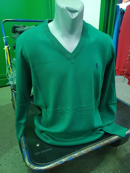 Sweter męski zielony XL