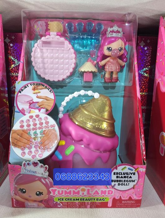 Набір Yummiland Beauty Bag лялька з блиском для губ  Bianca Bubblegum