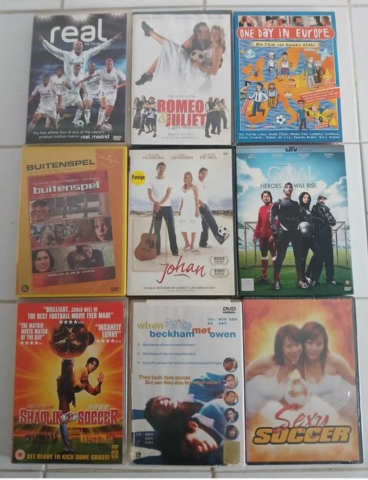 Filmes relacionados com o Tema Futebol.
Língua e/ou Legendas em Inglês