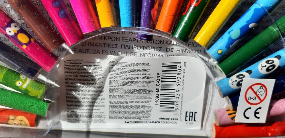DARMOWA DOSTAWA ! Sinsay Crayons & Rubber kredki gumki, nowe