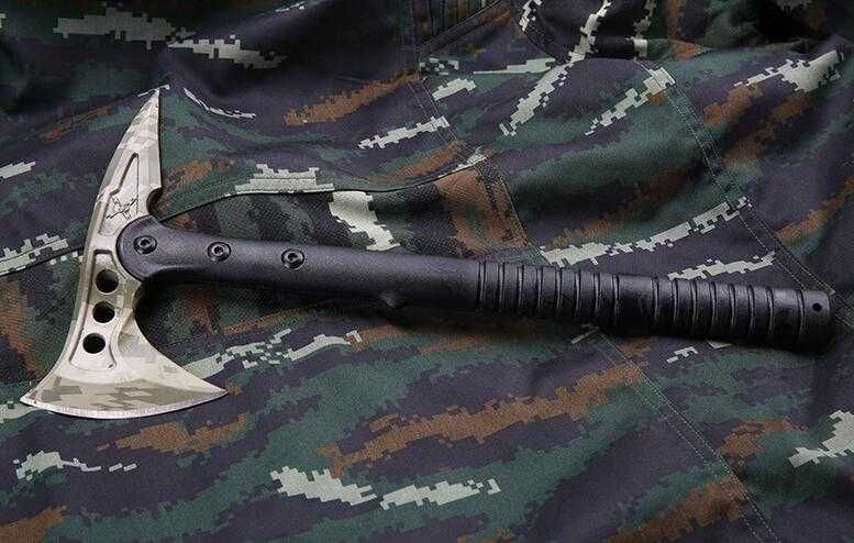 TOPOREK TOPÓR siekiera Tomahawk Survival Nóż Camo 38cm