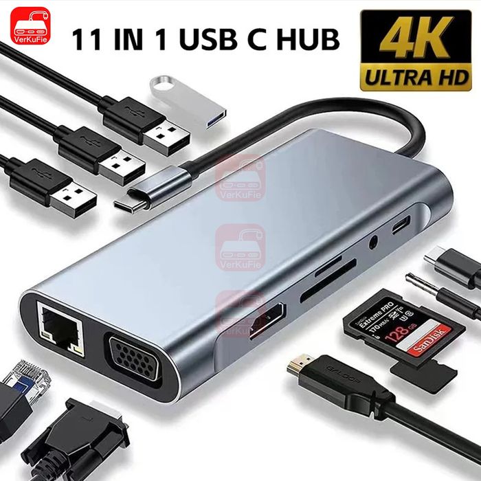 Dock USB C 11 em 1 HDTV