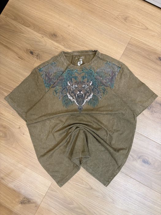 Medicine T-shirt Khaki Tiger Jungle Print Boxy Fit S