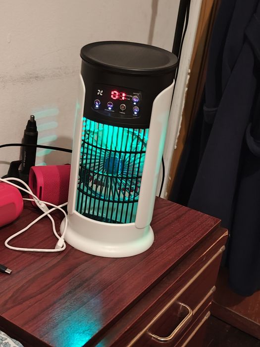 Mini ar condicionado com luz