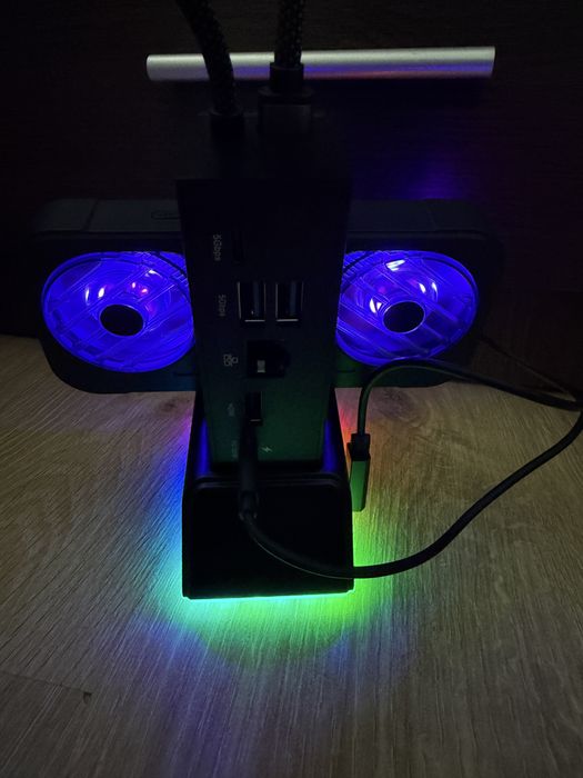 Stacja Dokująca / Chłodząca JSAUX USB-C 7w1 RGB ROG Ally oraz inne