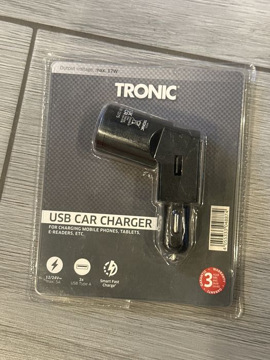 Ładowarka samochodowa 3x usb  12/24v max 5a