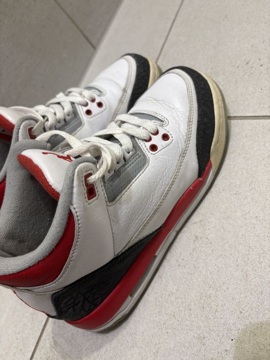 Jordan retro 3 fire red 38