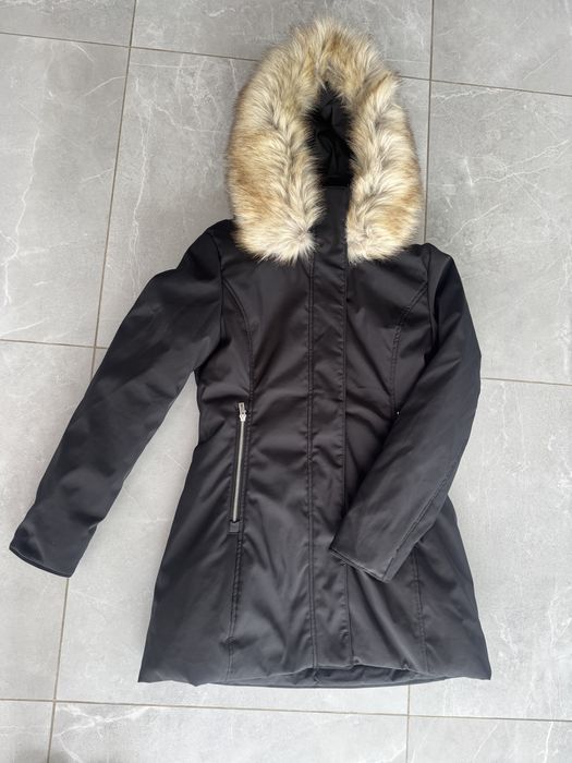 Zara kurtka zimowa parka płaszcz futerko L 40
