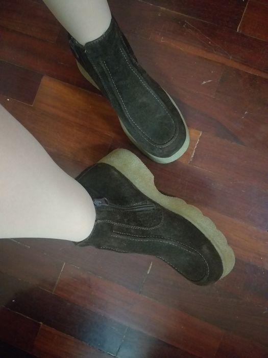 Botins Castanhos Vintage