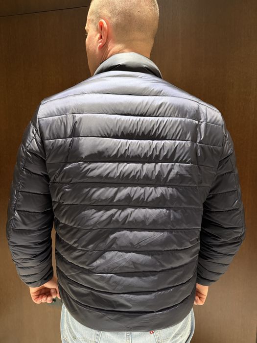 Легкий пуховик Massimo Dutti L темно синій
