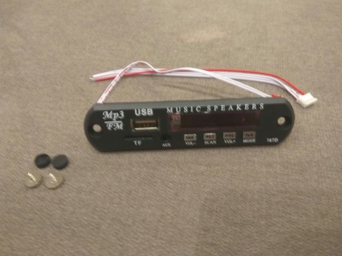 Mp3 модуль, плеер, 12 вольт