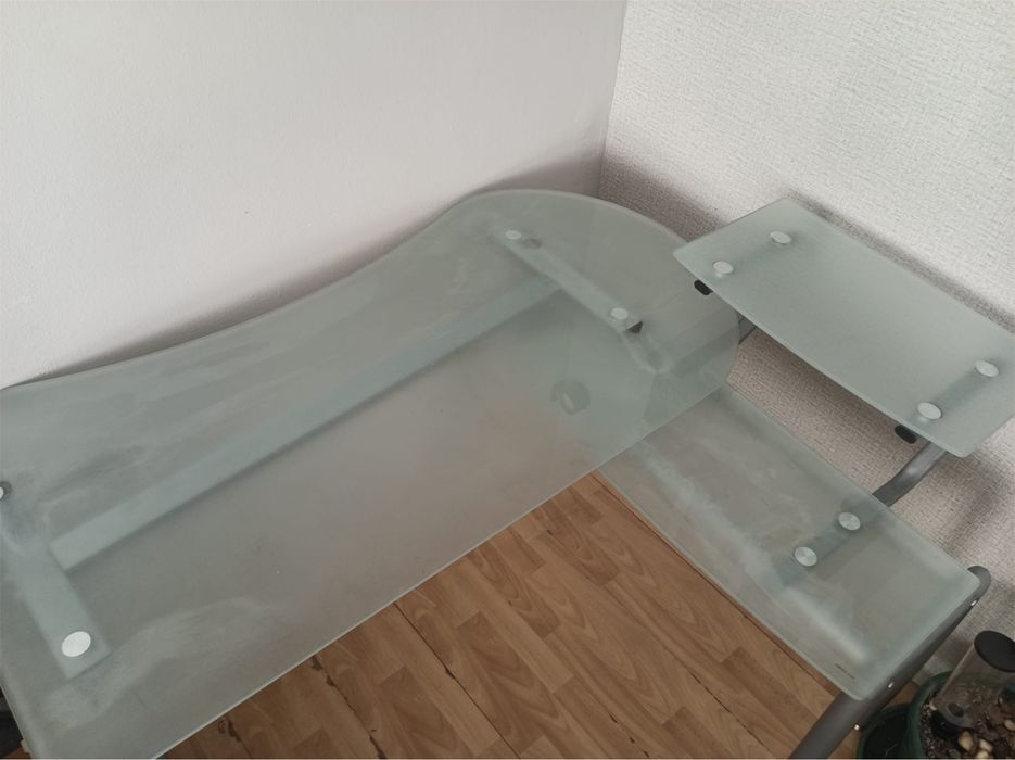Mesa de vidro para escrito