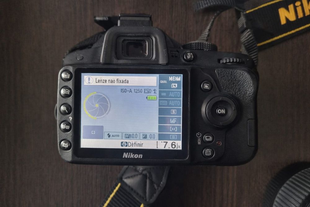 Nikon D3200 + Lente Sigma + Bateria & Carregador