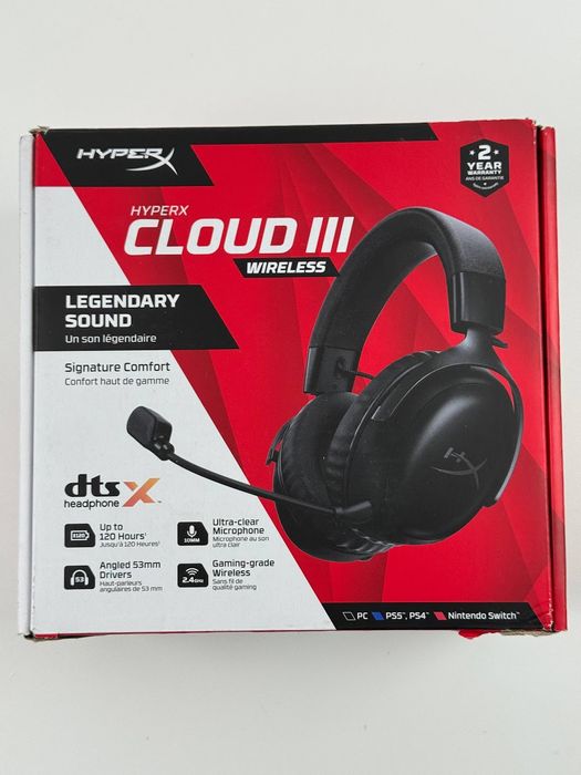Słuchawki bezprzewodowe HyperX Cloud III Wireless Gaming Headset Black