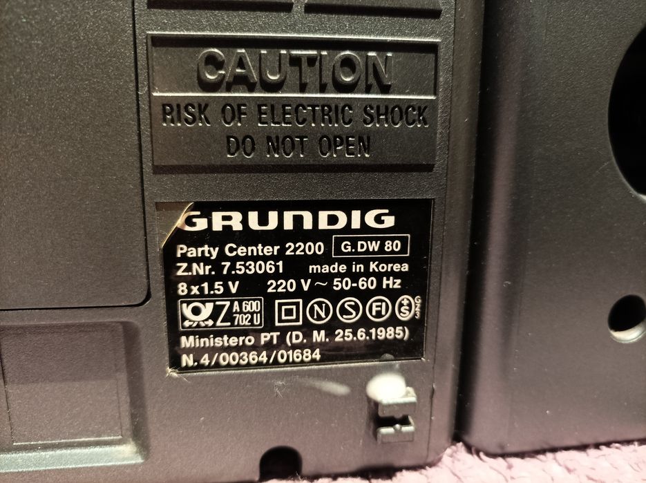 Radomagnetofon vintage,Grundig Party Center. Rzadki model.! Super stan