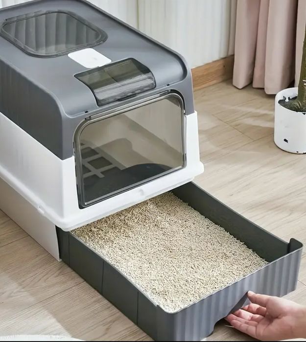 Котячий туалет закритого типу новий