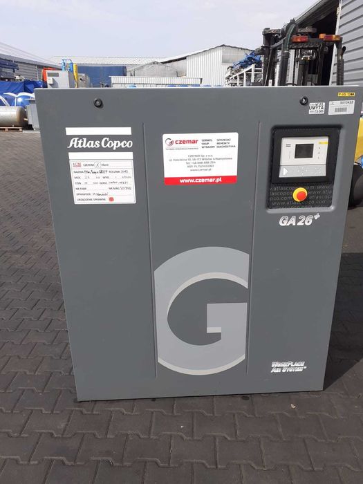 Sprężarka śrubowa,kompresor Atlas Copco GA26 P, 26 KW,S013422