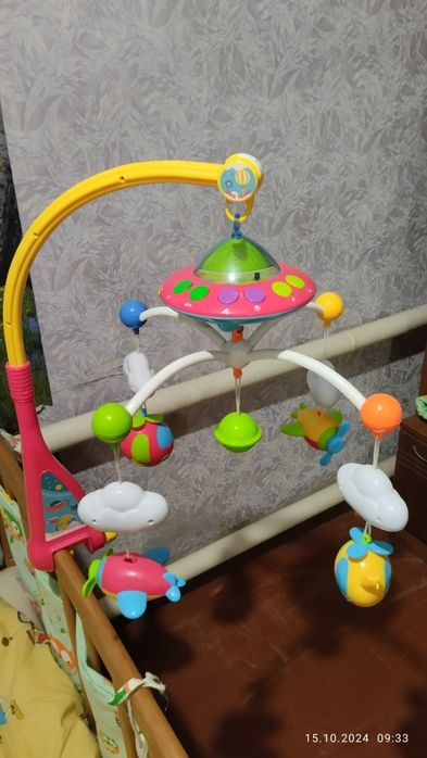 Музична карусель-проектор, мобіль на ліжечко