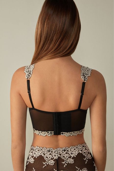 Intimissimi flowers Італія комплект білизни бюстьє Eleonora синій