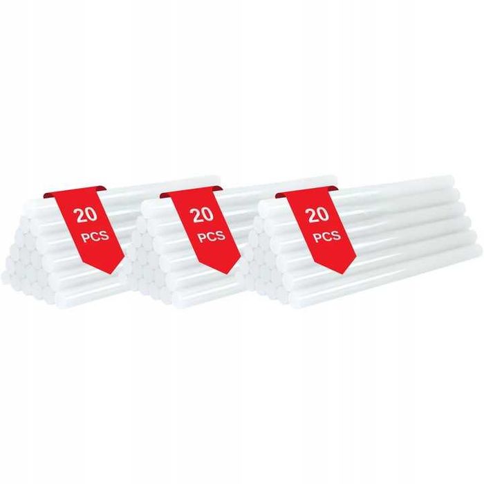 Klejarka 100W do klejenia na gorąco + 60 wkładów 7mm mocna