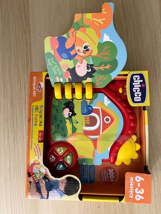 Książeczka ABC Farma Chicco NOWA prezent na roczek