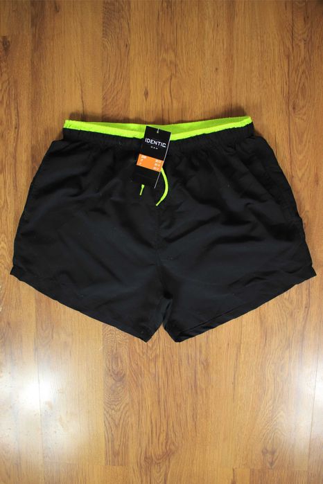 Szorty Identic r. M czarne męskie sportowe poliestrowe nowe z metką