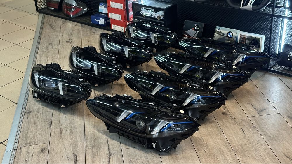 Bmw led g22 g26 g80 g82 g83 g23 led adaptive laser фари оптика