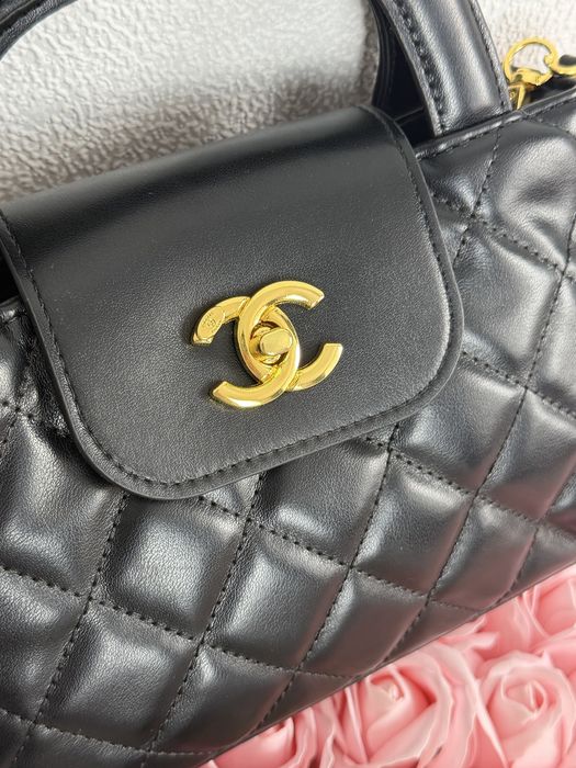 Сумка  chanel, шанель, біла та чорна