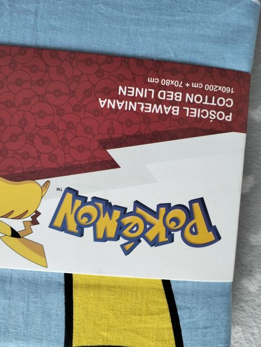 Komplet pościeli Pokemon 160x200 pościel dziecięca 100% bawełna